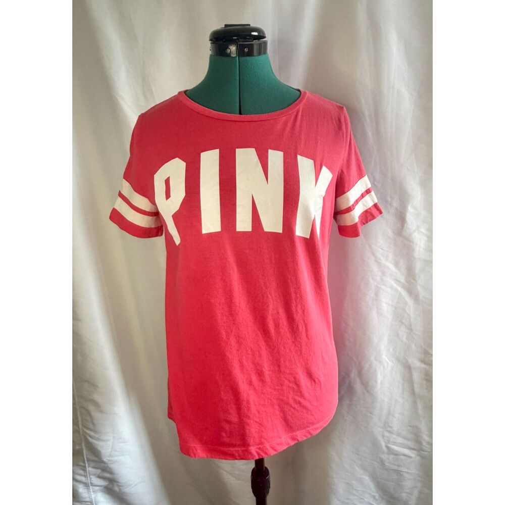 Victoria's Secret PINK hot pink short-sleeve t-shirt. Size small